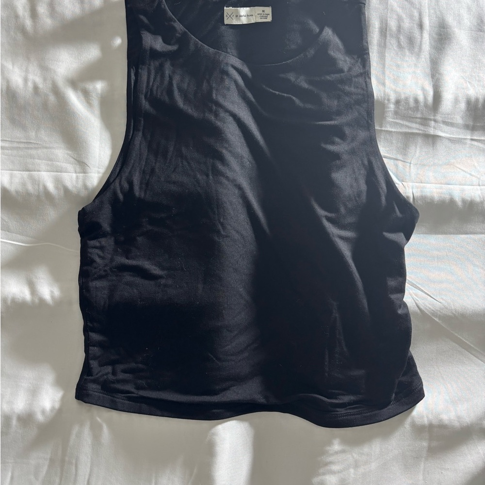 Gentle Fawn Black Ribbed Scoop Neck Tank